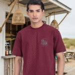 Teal Blue Bubble Knit Short Sleeve Polo - Image 3