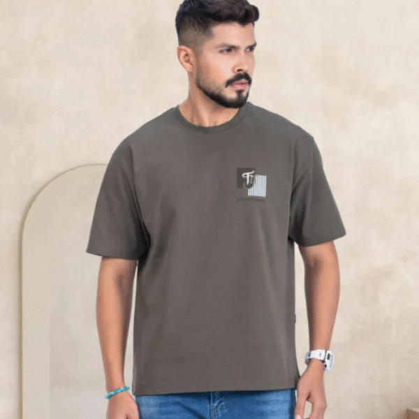 Brown Pique Polo Shirt